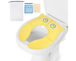 Opvouwbare Toiletverkleiner voor Kinderen - Reispotje met Antislip - Geel