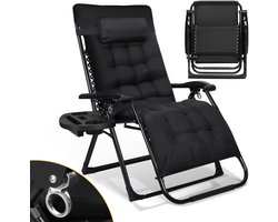 Opvouwbare Tuinstoelen Ligstoel Tuin 90°-170° Verstelbaar Textiel
