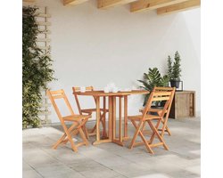 Opvouwbare tuintafel Butterfly van teak massief hout 120x70x75 cm opvouwbare eettafel voor terras tuin en binnen duurzaam weerbestendig