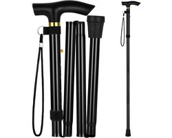 Opvouwbare wandelstok - Verstelbaar en Opvouwbaar - Classic Canes Opvouwbare wandelstok - Trekkingstokken - bergstok - Verstelbare Wandelstok - Voor heren en dames - Hiking