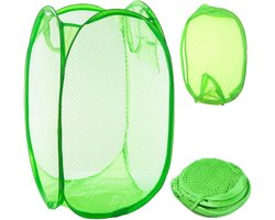 Opvouwbare Wasmand - Opbergmand 40L - Compact & Handig - Reis accessoires - Vakantie benodigdheden - Groen