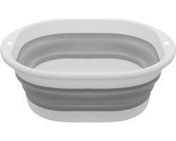 Opvouwbare wasmand - ruimtebesparend - 1 stuk - kunststof en rubber - 30 x 27,5 x 10,5 cm
