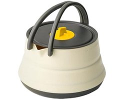 Opvouwbare Waterkoker - Campingketel Voor Ultralicht Kamperen - Snelle Warmteoverdracht En Veilige Handgrepen - 1.1 Liter Capaciteit Van Aluminium En Siliconen - 1 Stuk Inclusief Deksel - Ideaal Voor Backpacking En Reizen