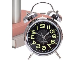 Opwindbare Wekker - Stille Timer - Rustig Slapen - Lichtgevend - 116 x 85 cm - Zilver