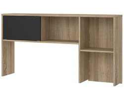 Opzetkast Function Plus met 1 Schuifdeur Eikenlook/Zwart - Giga Living