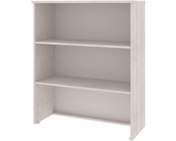 Opzetkast Houten - Bovenkast Kast - Opbergen Woonkamer - Massief Grenenhout - 85x35x100 cm - Wit