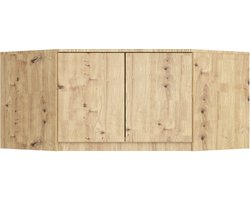 Opzetkast voor Kledingkast S100 in Mat Eiken Artisan