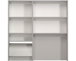 Opzetmeubel Spoon 120 cm - Parisot - Stellingkast keuken - Grijs - Spaanplaat