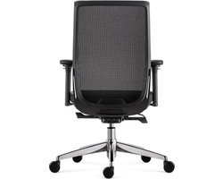 OrangeLabel Executive bureaustoel 27 Series Sync 4. Zitting uitgevoerd in het leder, onderstel is chroom. Voldoet aan de NEN EN 1335 normering