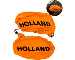 Oranje Autospiegelhoezen Nederland – Set van 2 – WK 2026 Supporters Accessoire – Holland Spiegelhoesjes Auto