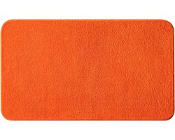 Oranje Badmat - Sleifvast, Wasbaar en Zuigbaar - 70x120 cm
