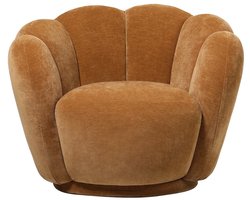 Oranje Design Fauteuil – 93x81x70cm – Comfortabele Stoffen Lounge Stoel