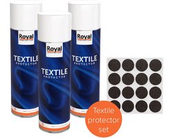 Oranje Furniture Care | Textile protector set | 3 x textile protector + 1 x vilt bruin | textielbeschermer banke en stoelen