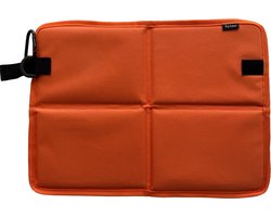 Oranje opvouwbaar zitmatje Koningsdag festival | Zitkussen voor buiten & reizen | Waterdicht 600D Oxford met XPE-schuim | Lichtgewicht & draagbaar | Met karabijnhaak | Kampeerkussen | Reiskussen | Picknick, wandelen, strand