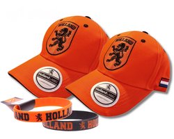 Oranje pet - Set van 2 - Nederlands elftal - Oranje leeuw - Holland - Supporters - Hollandse cadeautjes