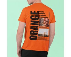 Oranje T-shirt Koningsdag Orange L