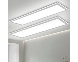 Oraymin 2 Stuks LED Paneel 58x20cm-24W-3100LM-Plafondlamp-6500K-Daglicht-Wit-Set