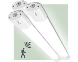 Oraymin 3x LED TL Lamp met Bewegingssensor - 150CM - 45W - IP66 - 4950LM - Doorlusbaar
