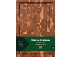 Organess Acacia Snijplank - Snijplanken - Serveerplank - Kaasplank - Borrelplank en Tapasplank - Acacia Hout