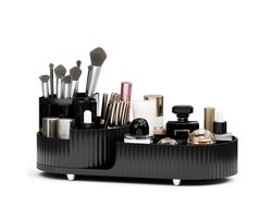 Organess - Make up organizer - Opbergdoos - Skincare organizer - Make up koffer - 360 Graden draaibaar - Zwart
