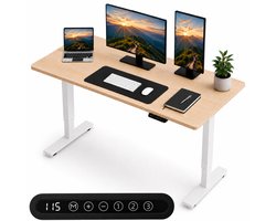 Organess Zit-sta Bureau - Elektrisch verstelbaar - 120 x 60 cm - Geheugenfunctie - Anti-botsing - Verstelbare Hoogte