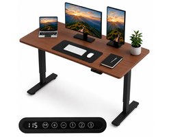 Organess Zit-sta Bureau - Elektrisch verstelbaar - 120 x 60 cm - Geheugenfunctie - Anti-botsing - Verstelbare Hoogte