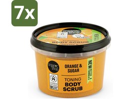 Organic Shop - Body Scrub Orange - Verzorgend en Geurend - 250 ml - Bulkverpakking - 7 stuks