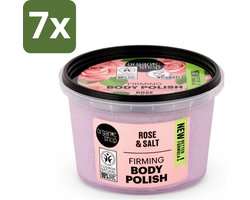 Organic Shop - Body Scrub Rose - Hydraterend en Verzorgend - 250 ml - Bulkverpakking - 7 stuks