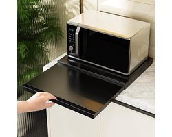 Organisatie Tray voor Keukenwerkblad, Uittrekbare Lade voor Magnetron en Koffiezetapparaat, Onder Oven Plank voor Keukenapparatuur en Opslagruimte