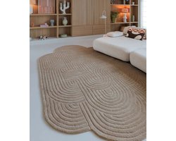 Organisch design vloerkleed - Balans beige 120x200 cm