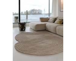 Organisch design vloerkleed - Balans Flow beige 120x175 cm