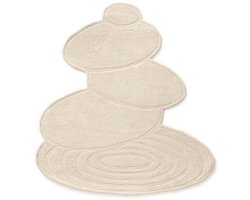 Organisch design vloerkleed - Balans Stone ivoor 250x275 cm