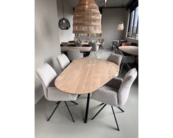 Organische eiken tafel