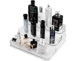 Organizer, Clear Display Shelf for Home, Office and Retail, Perfume Stand Without Assembly, Witches with Display Stand