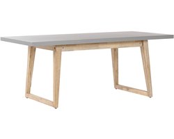 ORIA - Tuintafel - Grijs - 90 x 180 cm - Vezelcement