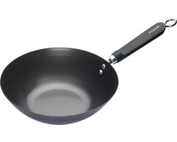 Oriental Wokpan, 26.5 CM, Carbonstaal, Non-Stick - KitchenCraft | World of Flavours
