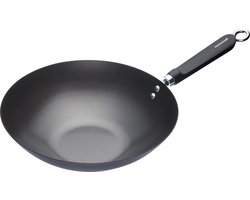 Oriental Wokpan, 30 CM, Carbonstaal, Non-Stick - KitchenCraft | World of Flavours