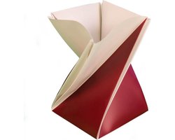 Origami bloempot rood