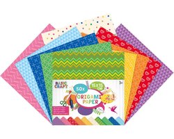Origami papier | 15 x 15 CM | 50 vellen | 5 verschillende designs | vouwblaadjes | met printjes op papier | knutselpapier voor kinderen