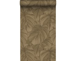 Origin Wallcoverings behang 3D-motief bladeren bruin - 50 x 900 cm - 347918