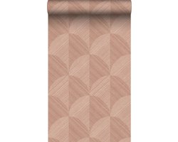 Origin Wallcoverings behang 3D-motief terracotta roze - 53 cm x 10.05 m - 347937