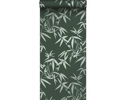 Origin Wallcoverings behang bamboe bladeren donkergroen - 347738 - 0,53 x 10,05 m
