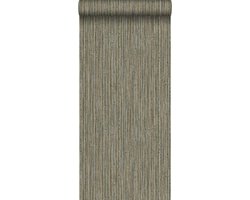 Origin Wallcoverings behang bamboe donker taupe - 53 cm x 10.05 m - 347405