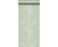 Origin Wallcoverings behang bamboe olijfgroen - 53 cm x 10.05 m - 345752