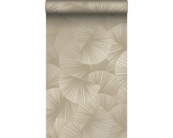 Origin Wallcoverings behang grafisch 3D motief taupe - 0.53 x 10.05 m - 348043