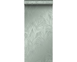 Origin Wallcoverings behang palmbladeren vergrijsd groen - 347709 - 0,53 x 10,05 m