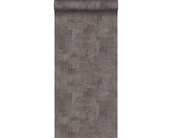 Origin Wallcoverings behang schilderachtige structuur donker taupe - 347386 - 53 cm x 10,05 m