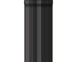 Origin Wallcoverings behang strepen zwart en glanzend brons - 53 cm x 10.05 m - 346227