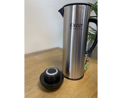 Original C&G - Thermoskan - koffiekan - Themosfles - Thermoskan - dubbelwandige isoleerkan - Vacuüm geïsoleerde koffie, thee, vloeistof, drinkfles dispenser - Warme en koude dranken - 1 liter - Kunststof buiten
