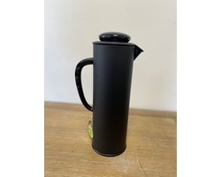 Original C&G - Thermoskan - koffiekan - Themosfles - Thermoskan - dubbelwandige isoleerkan - Vacuüm geïsoleerde koffie, thee, vloeistof, drinkfles dispenser - Warme en koude dranken - 1 liter - Kunststof buiten - zwart
